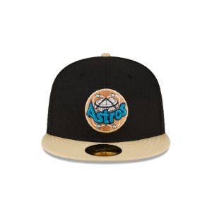 Just Caps Black Crown Houston Astros 59FIFTY Fitted Hat sold by New Era