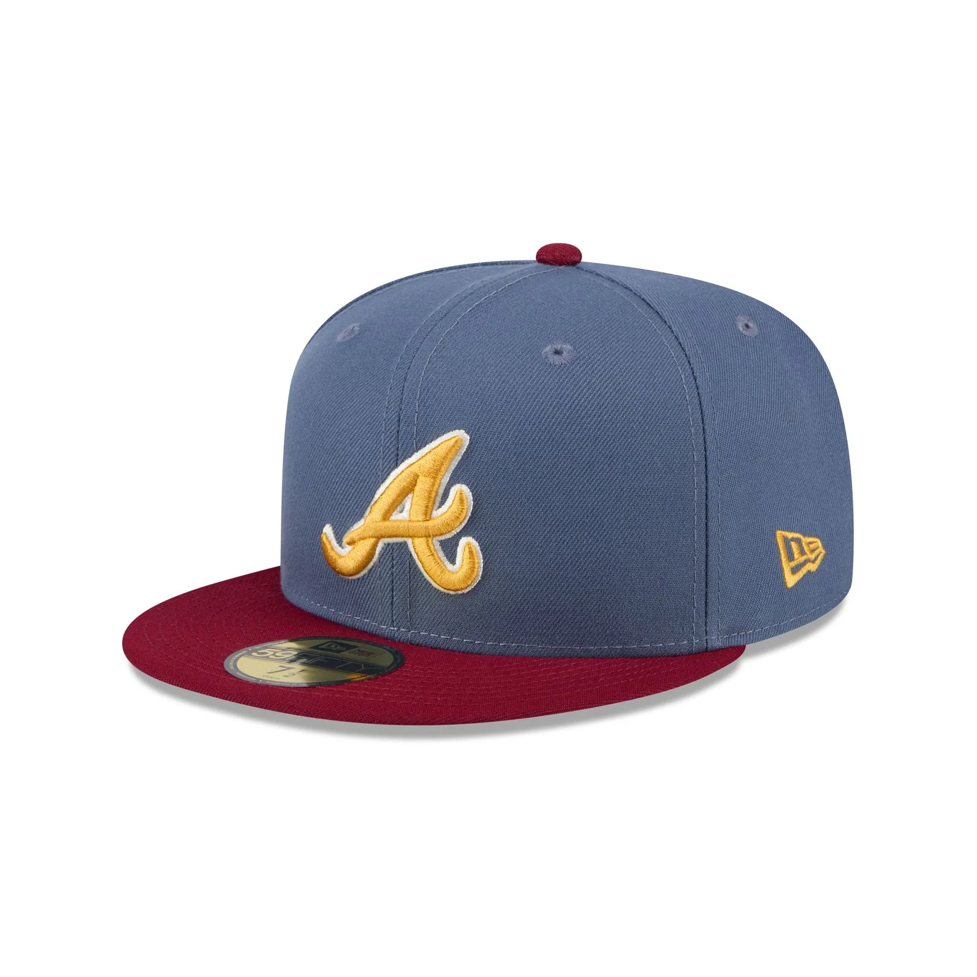 Atlanta Braves Deep Blue 59FIFTY Fitted Hat sold by New Era product image thumbnail 3