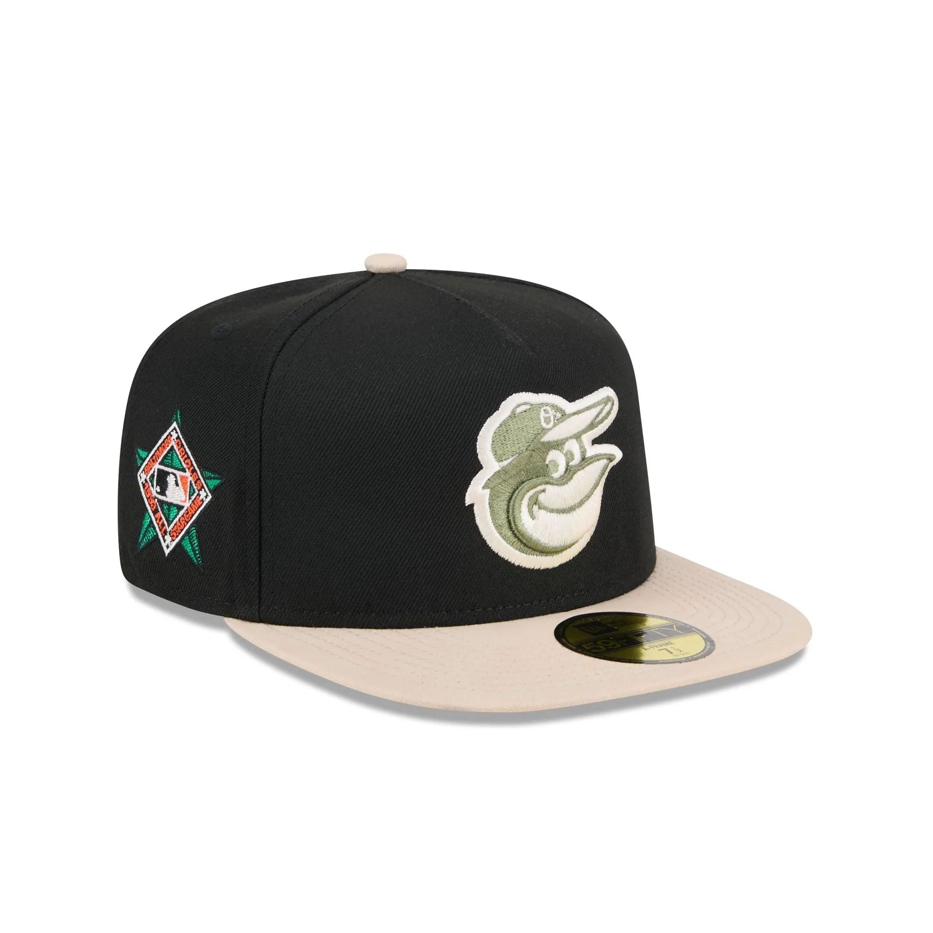 Baltimore Orioles Canvas 59FIFTY A-Frame Fitted Hat sold by New Era