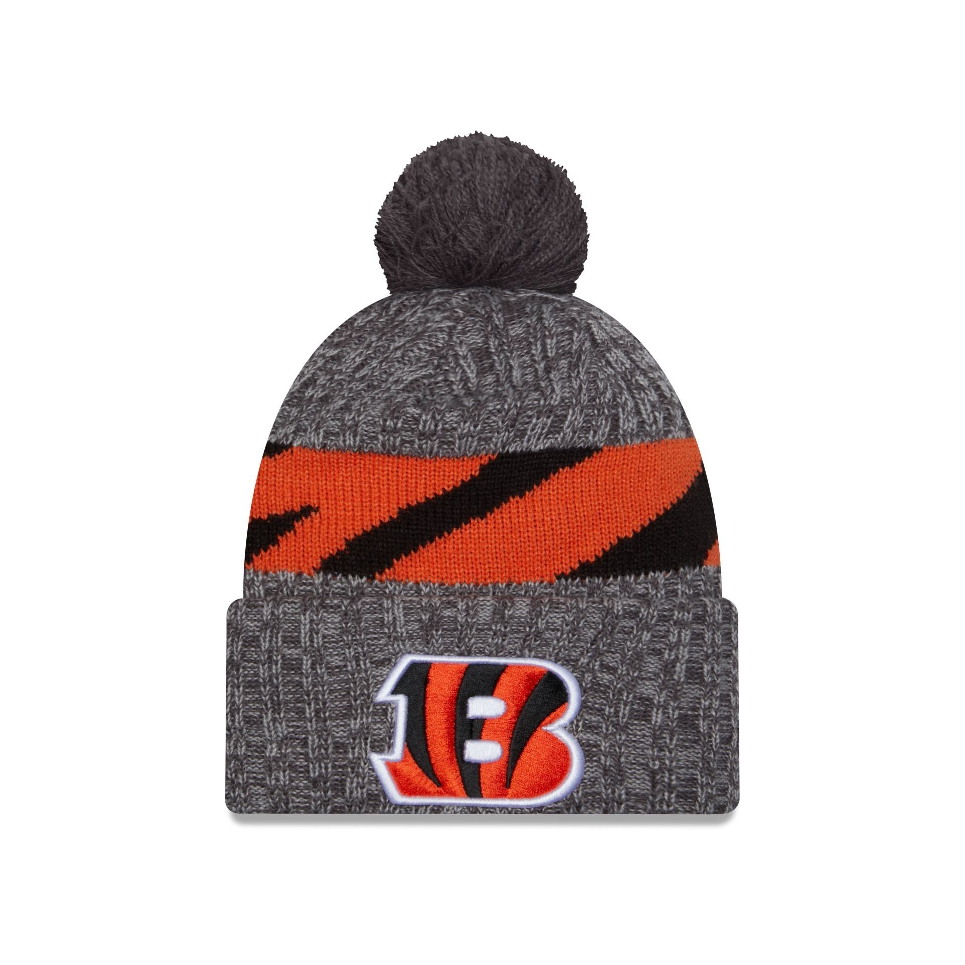 Cincinnati Bengals 2023 Cold Weather Gray Pom Knit Hat sold by New Era