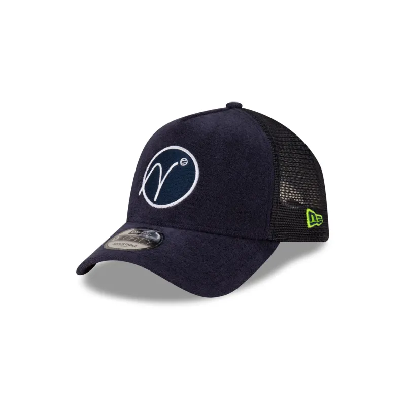 New Era Cap Tennis Club Navy 9FORTY A-Frame Trucker Hat sold by New Era