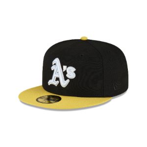 Oakland Athletics Chartreuse Visor 59FIFTY Fitted Hat sold by New Era