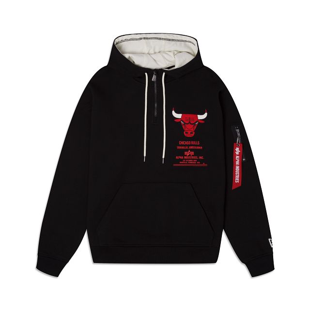 Alpha Industries X Chicago Bulls Zipper Hoodie sold by New Era