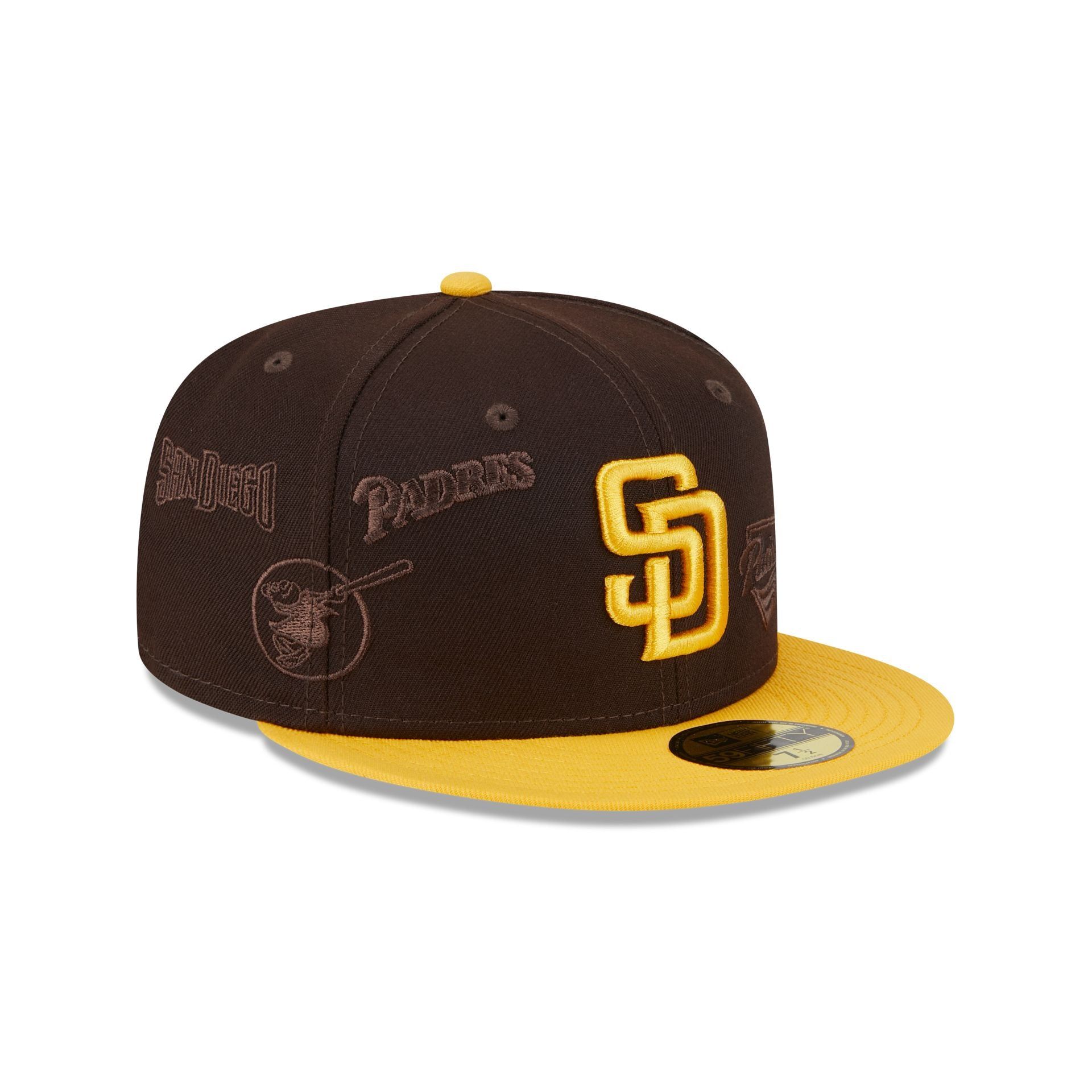 San Diego Padres Multi Logo 59FIFTY Fitted Hat sold by New Era product image thumbnail 3