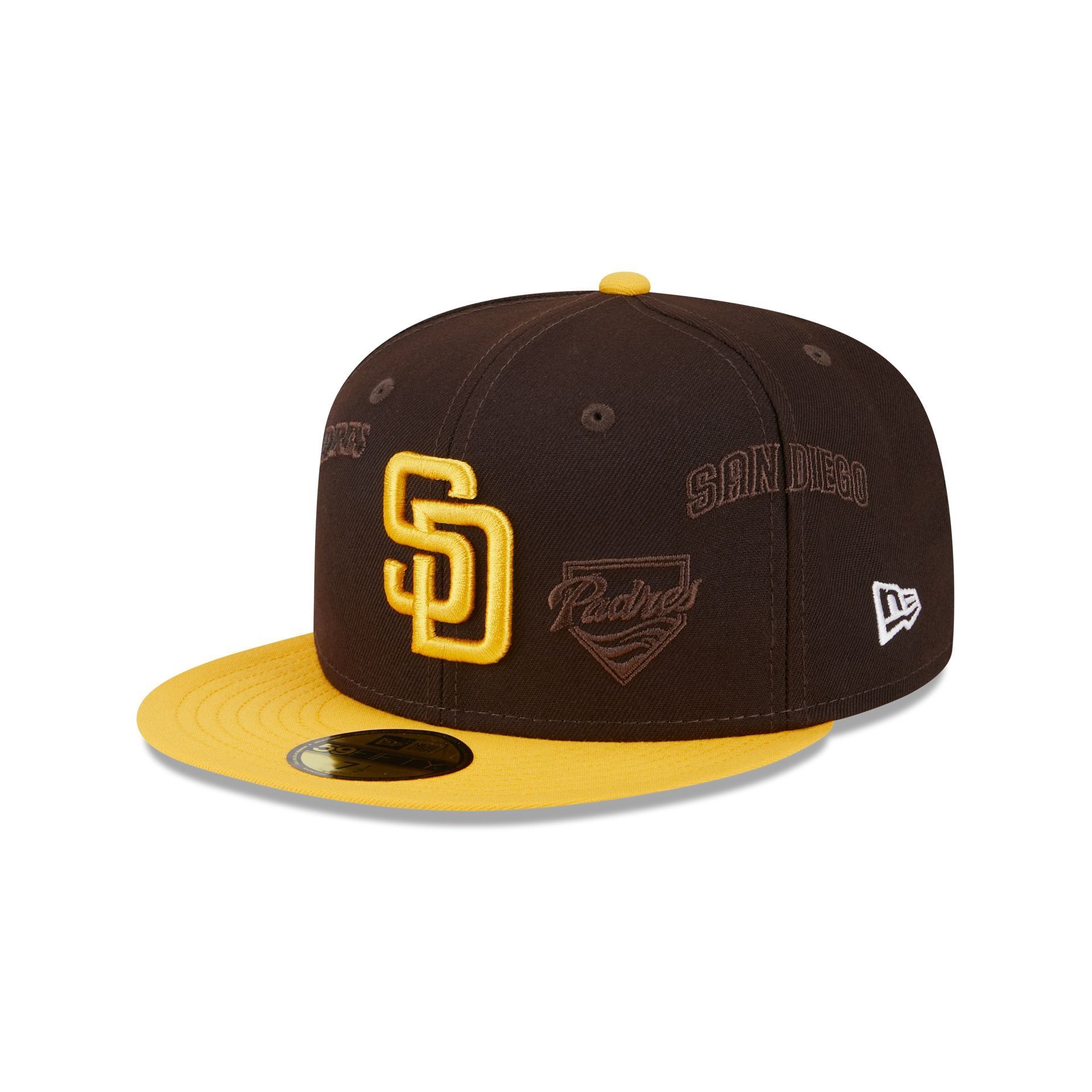 San Diego Padres Multi Logo 59FIFTY Fitted Hat sold by New Era