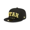 Utah Jazz Sport Night Wordmark 59FIFTY Fitted Hat sold by New Era