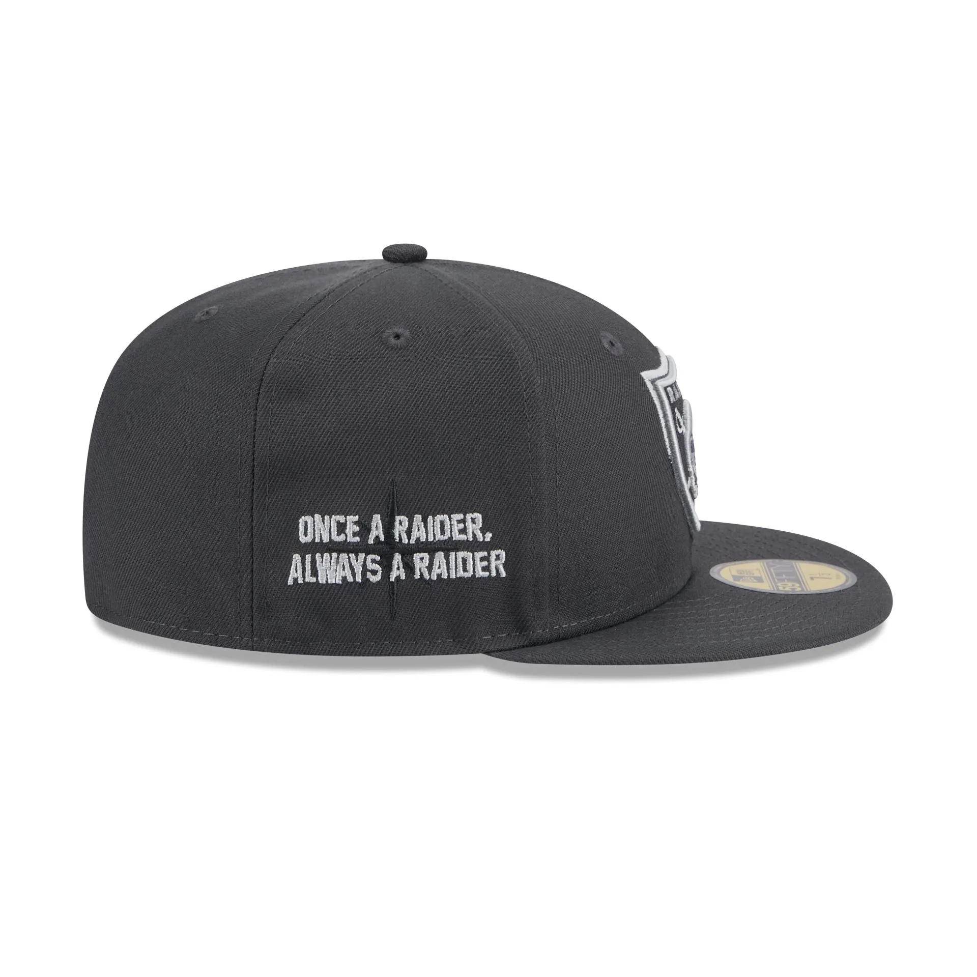 Las Vegas Raiders 2024 Draft Gray 59FIFTY Fitted Hat sold by New Era product image thumbnail 4