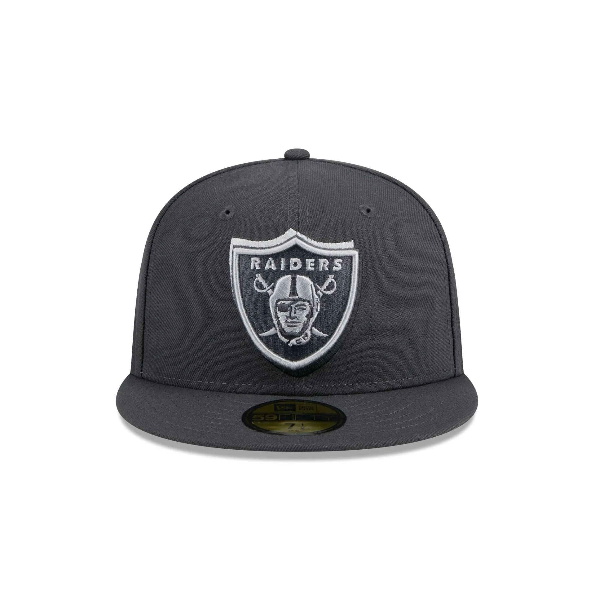 Las Vegas Raiders 2024 Draft Gray 59FIFTY Fitted Hat sold by New Era product image thumbnail 2