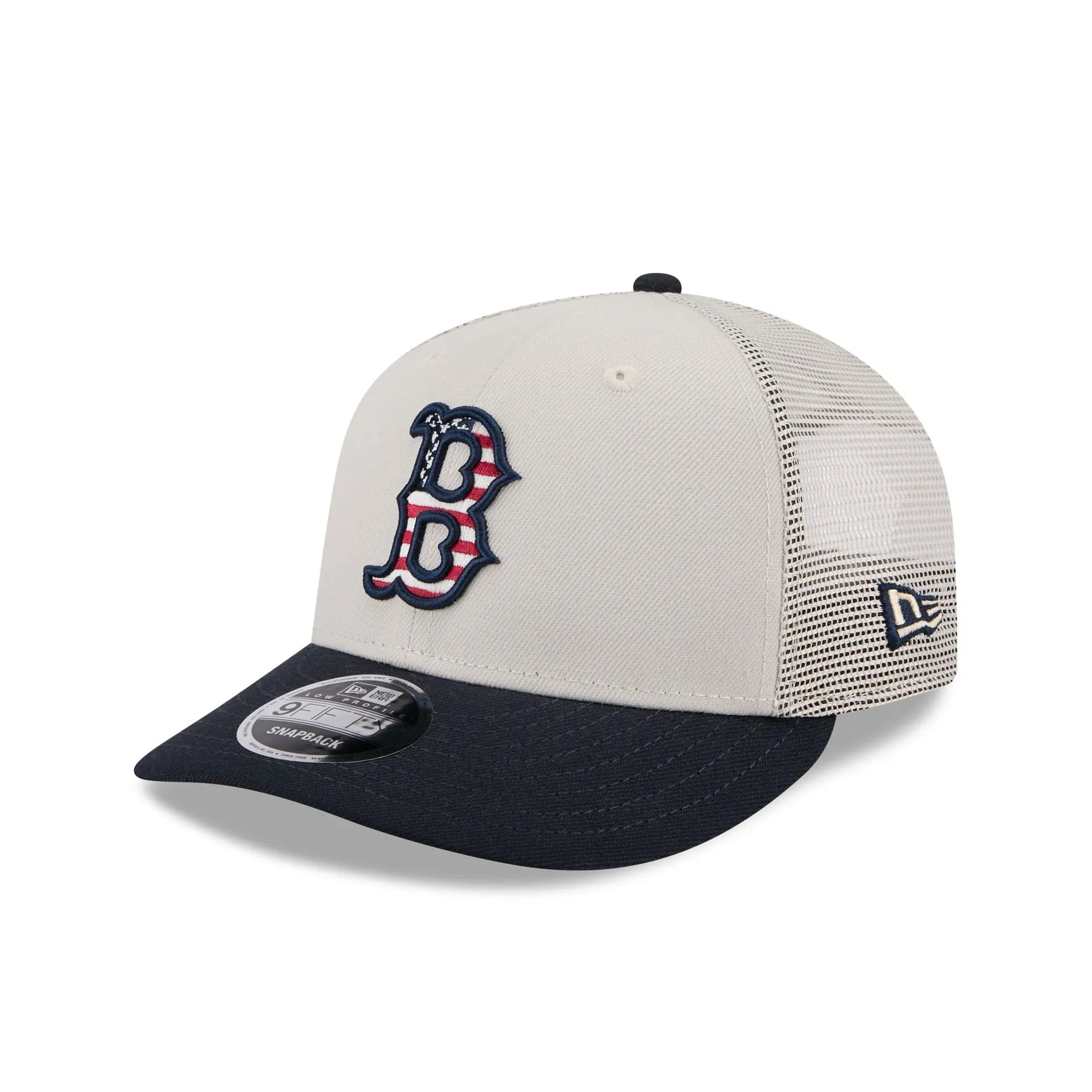 Boston Red Sox Independence Day 2024 Low Profile 9FIFTY Trucker Hat sold by New Era product image thumbnail 3