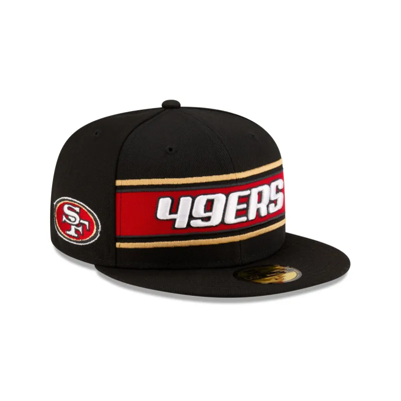 San Francisco 49ers 2024 Sideline Black 59FIFTY Fitted Hat sold by New Era