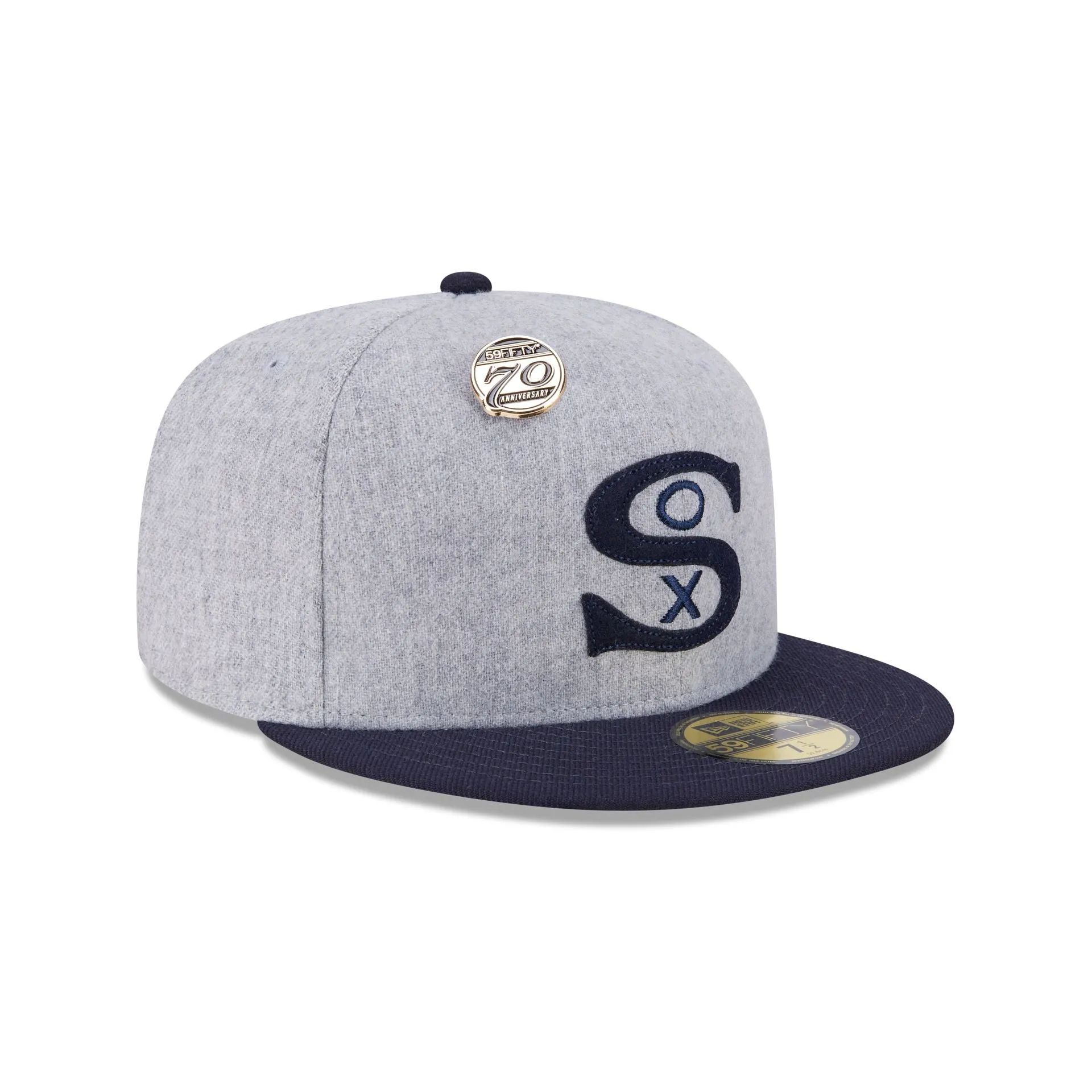 Chicago White Sox 70th Anniversary Gray 59FIFTY Fitted Hat sold by New Era product image thumbnail 3