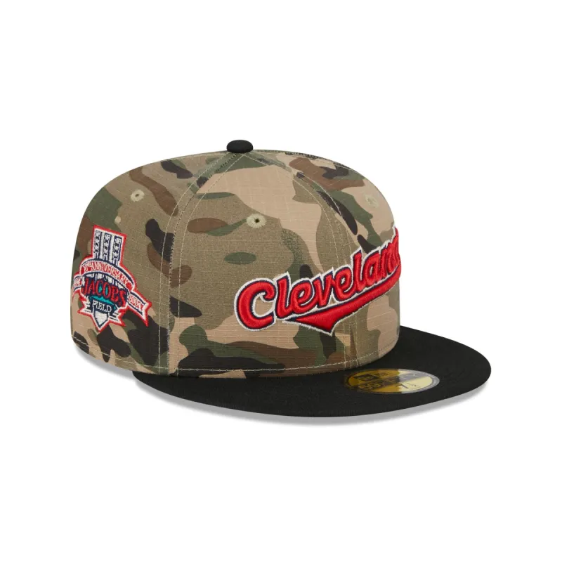Cleveland Guardians Camo Crown 59FIFTY Fitted Hat sold by New Era