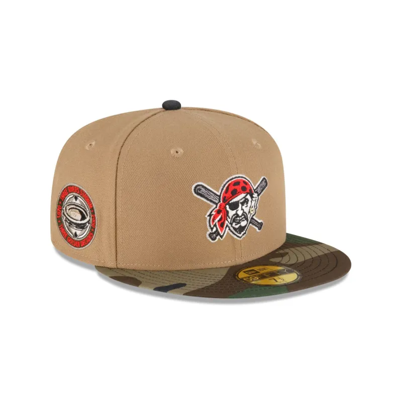Just Caps Camo Khaki Pittsburgh Pirates 59FIFTY Fitted Hat sold by New Era