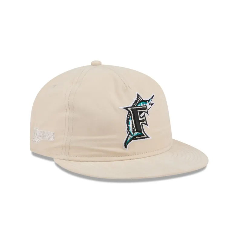 Miami Marlins Brushed Nylon Retro Crown 9FIFTY Adjustable Hat sold by New Era