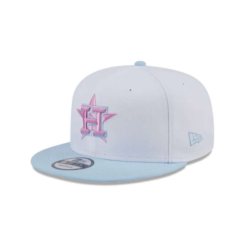 Houston Astros Color Pack White 9FIFTY Snapback Hat sold by New Era