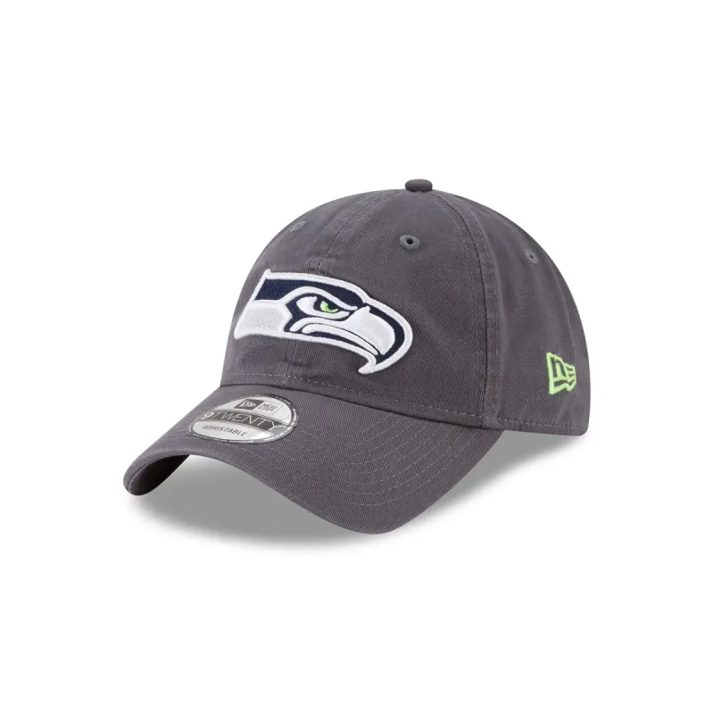 Seattle Seahawks NFL Core Classic Graphite 9TWENTY Adjustable Hat sold by New Era