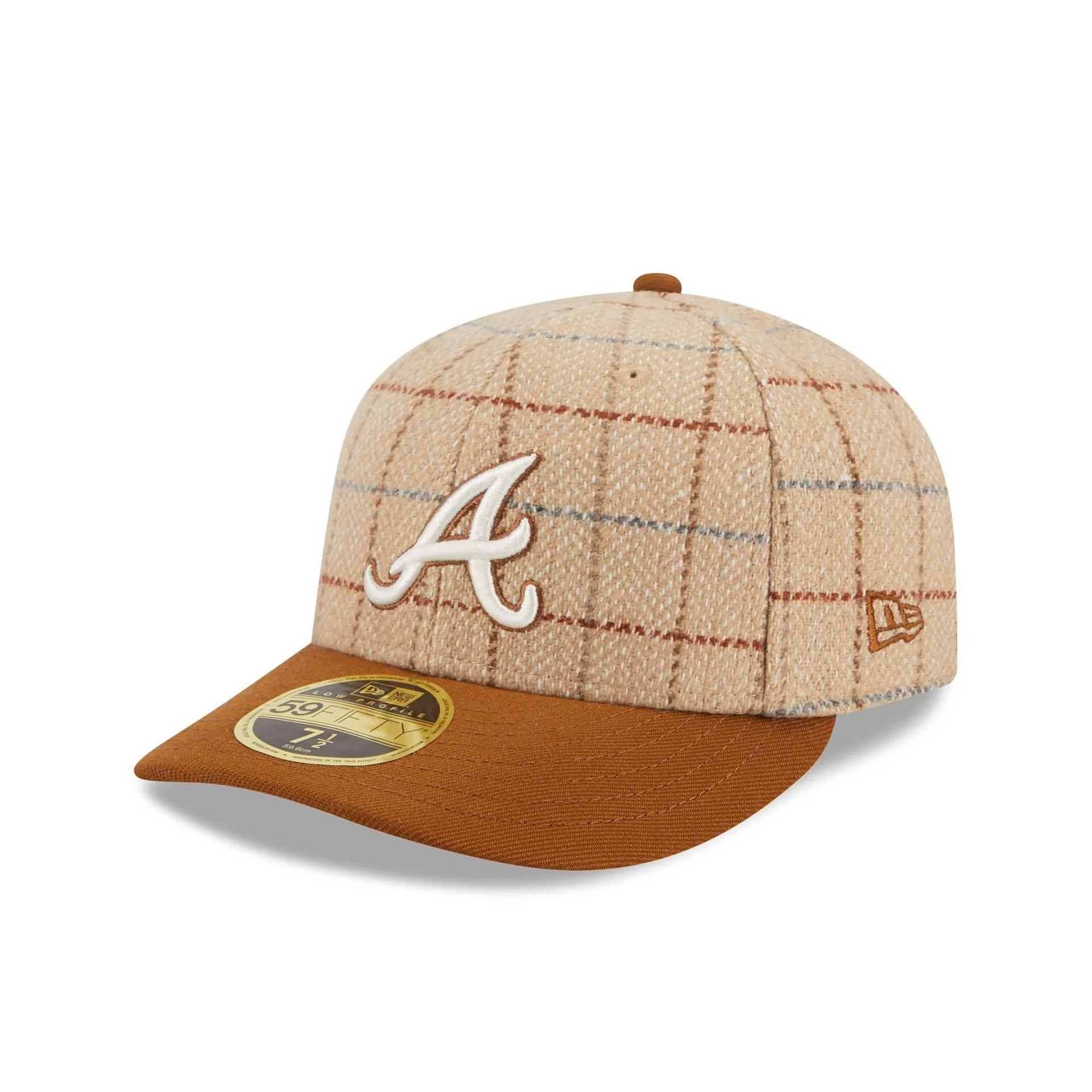 Atlanta Braves Herringbone Check Low Profile 59FIFTY Fitted Hat sold by New Era product image thumbnail 3