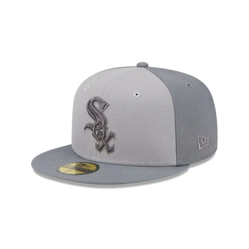 Chicago White Sox Tri-Tone Team 59FIFTY Fitted Hat sold by New Era