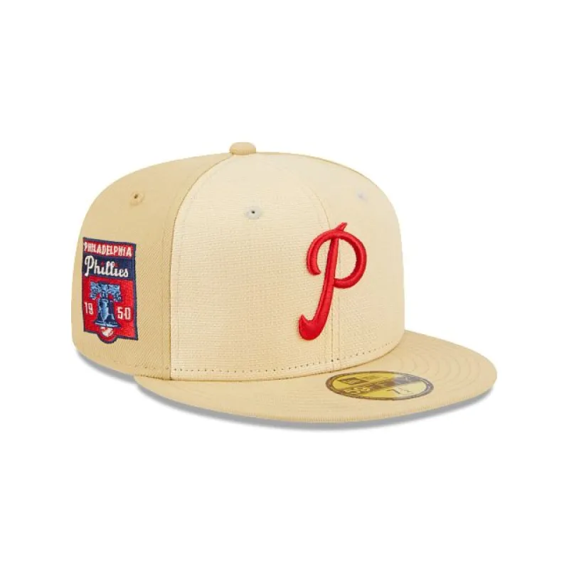 Philadelphia Phillies Raffia Front 59FIFTY Fitted sold by New Era