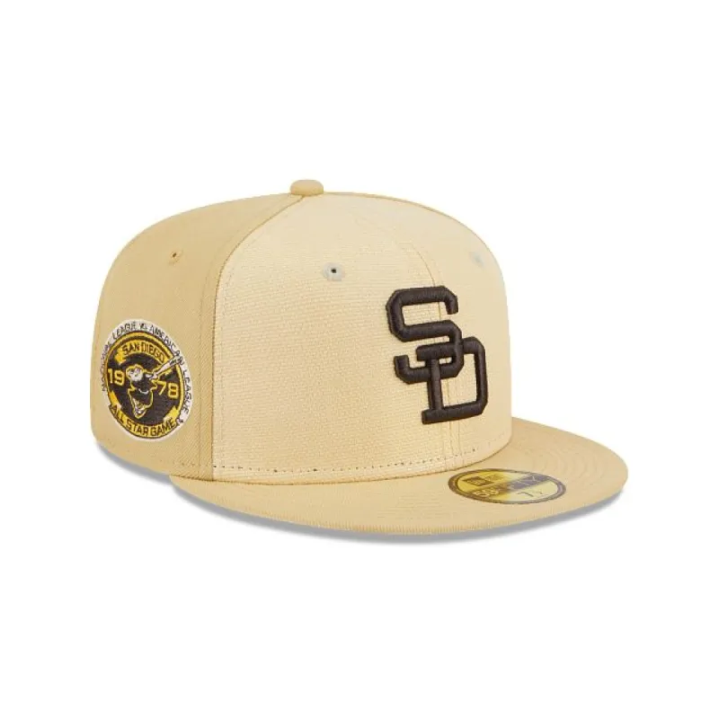 San Diego Padres Raffia Front 59FIFTY Fitted sold by New Era