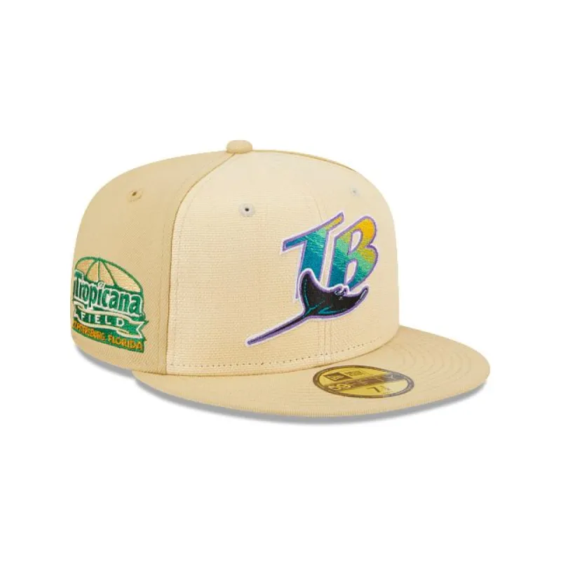 Tampa Bay Rays Raffia Front 59FIFTY Fitted sold by New Era