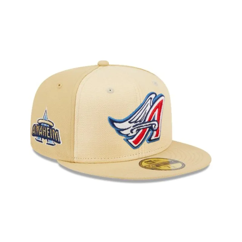 Los Angeles Angels Raffia Front 59FIFTY Fitted made by New Era