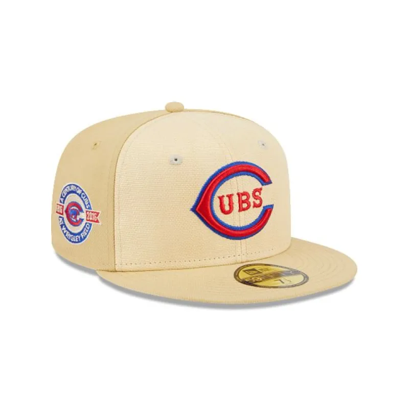Chicago Cubs Raffia Front 59FIFTY Fitted sold by New Era