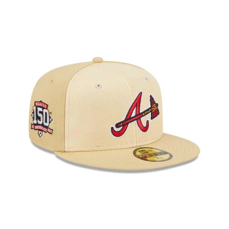 Atlanta Braves Raffia Front 59FIFTY Fitted sold by New Era