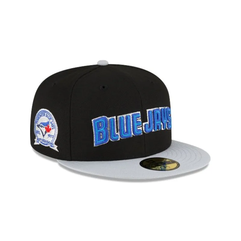 Just Caps Gray Visor Toronto Blue Jays 59FIFTY Fitted Hat sold by New Era