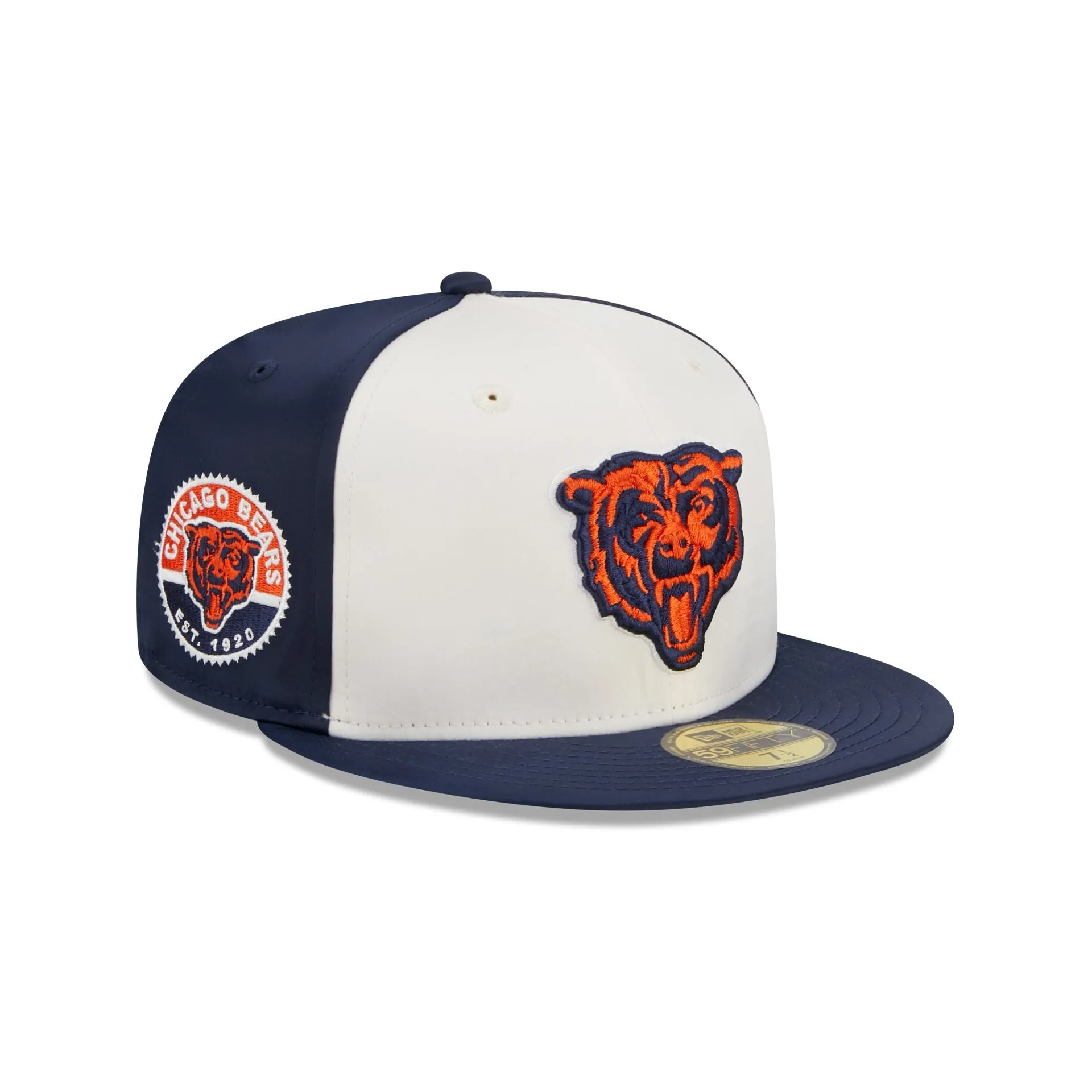 Chicago Bears Throwback Satin 59FIFTY Fitted Hat sold by New Era