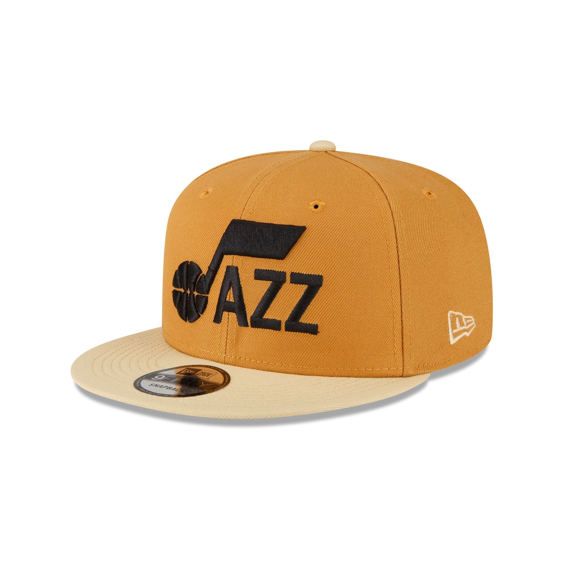 Utah Jazz Oatmeal 9FIFTY Snapback Hat sold by New Era