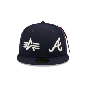 Alpha Industries X Atlanta Braves Dual Logo 59FIFTY Fitted Hat sold by New Era