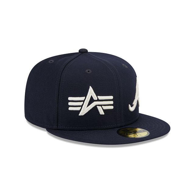 Alpha Industries X Atlanta Braves Dual Logo 59FIFTY Fitted Hat sold by New Era product image thumbnail 3