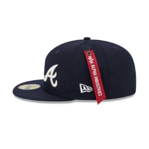 Alpha Industries X Atlanta Braves Dual Logo 59FIFTY Fitted Hat sold by New Era