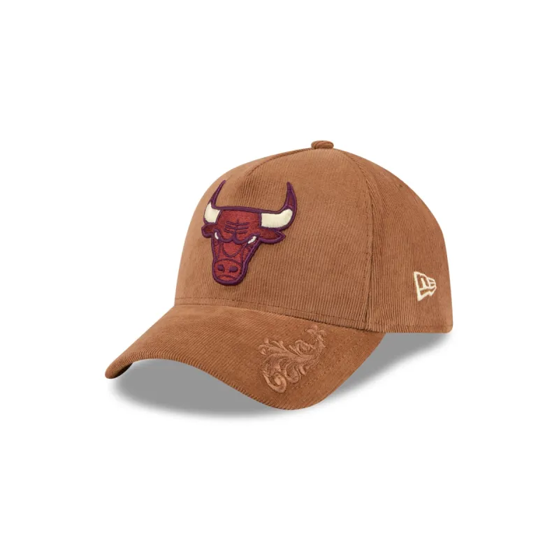 Chicago Bulls Ornamental Cord 9FORTY A-Frame Snapback Hat sold by New Era