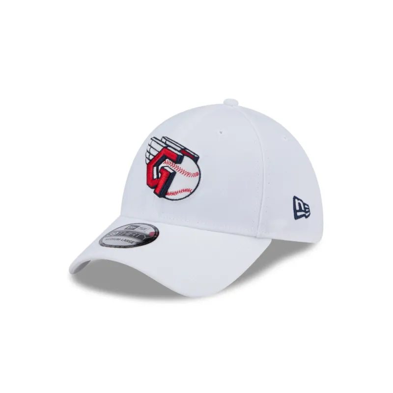 Cleveland Guardians Optic White 39THIRTY Stretch Fit Hat sold by New Era