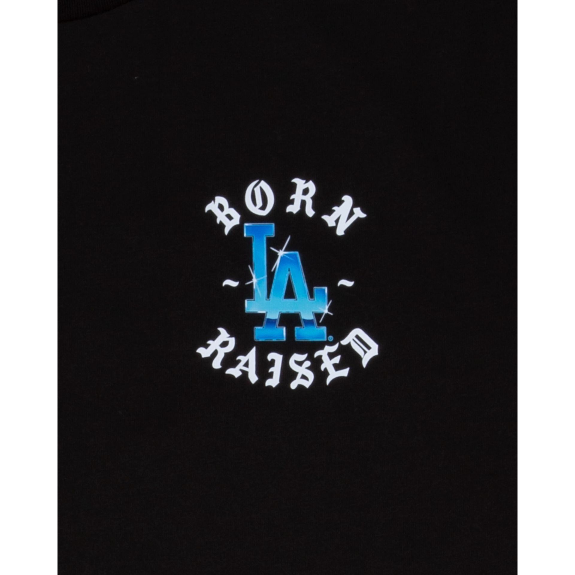 Born X Raised Los Angeles Dodgers Logo Black T-Shirt sold by New Era product image thumbnail 3