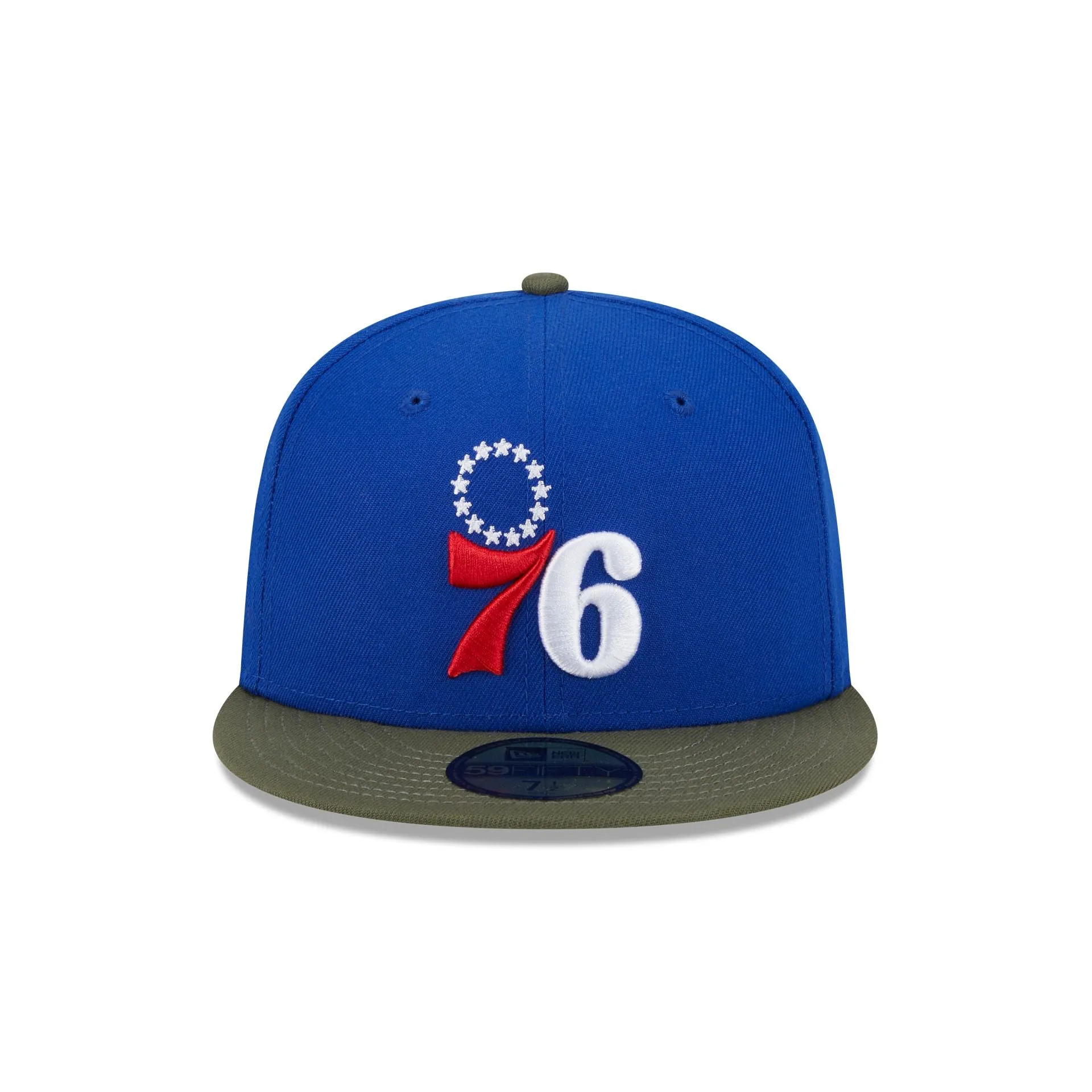 Philadelphia 76ers Olive Visor 59FIFTY Fitted Hat sold by New Era product image thumbnail 2