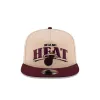Miami Heat Terry Heather 9FIFTY A-Frame Snapback Hat sold by New Era