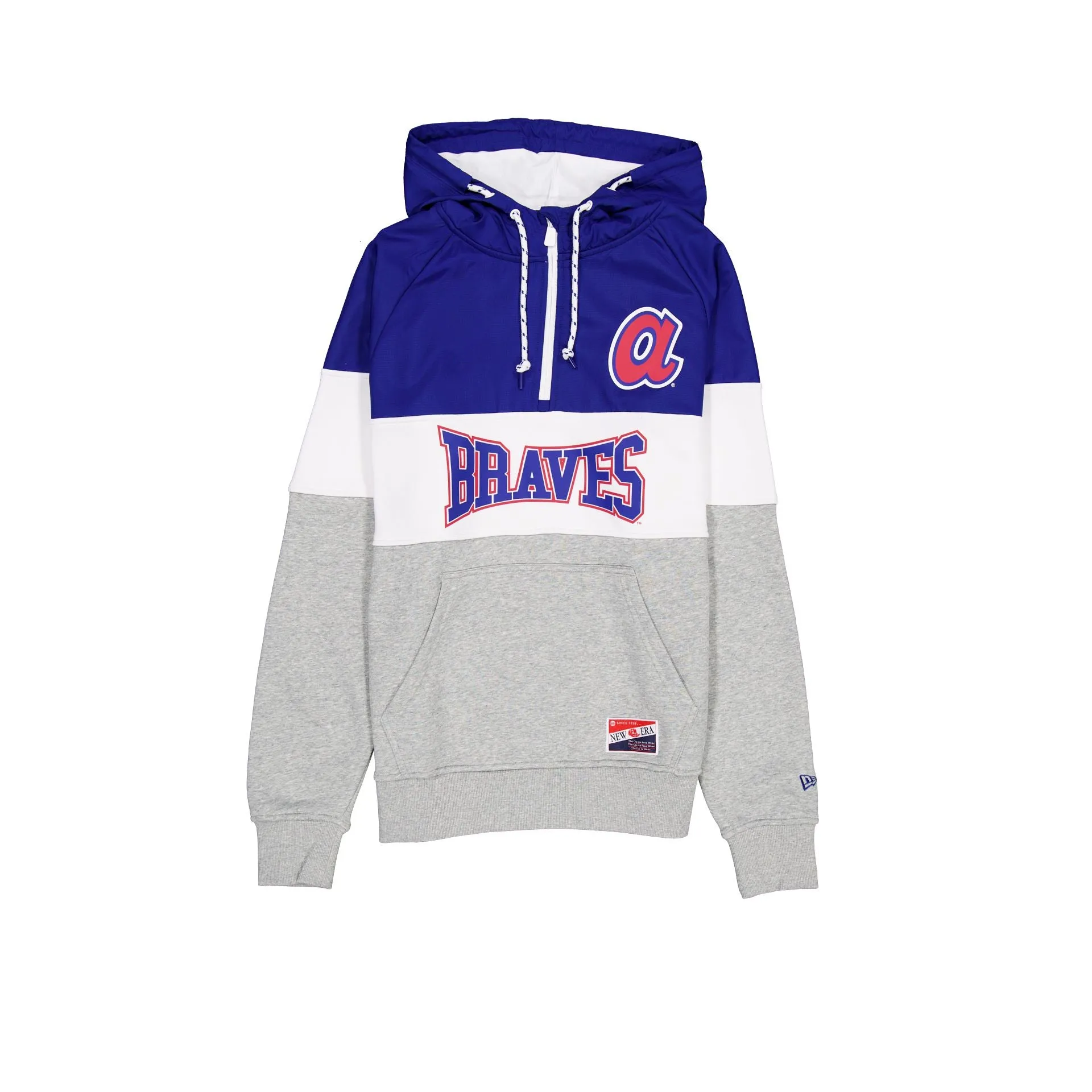 Atlanta Braves Throwback Color Block Hoodie sold by New Era