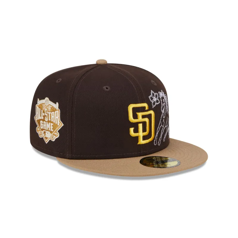 San Diego Padres Western Khaki 59FIFTY Fitted Hat sold by New Era