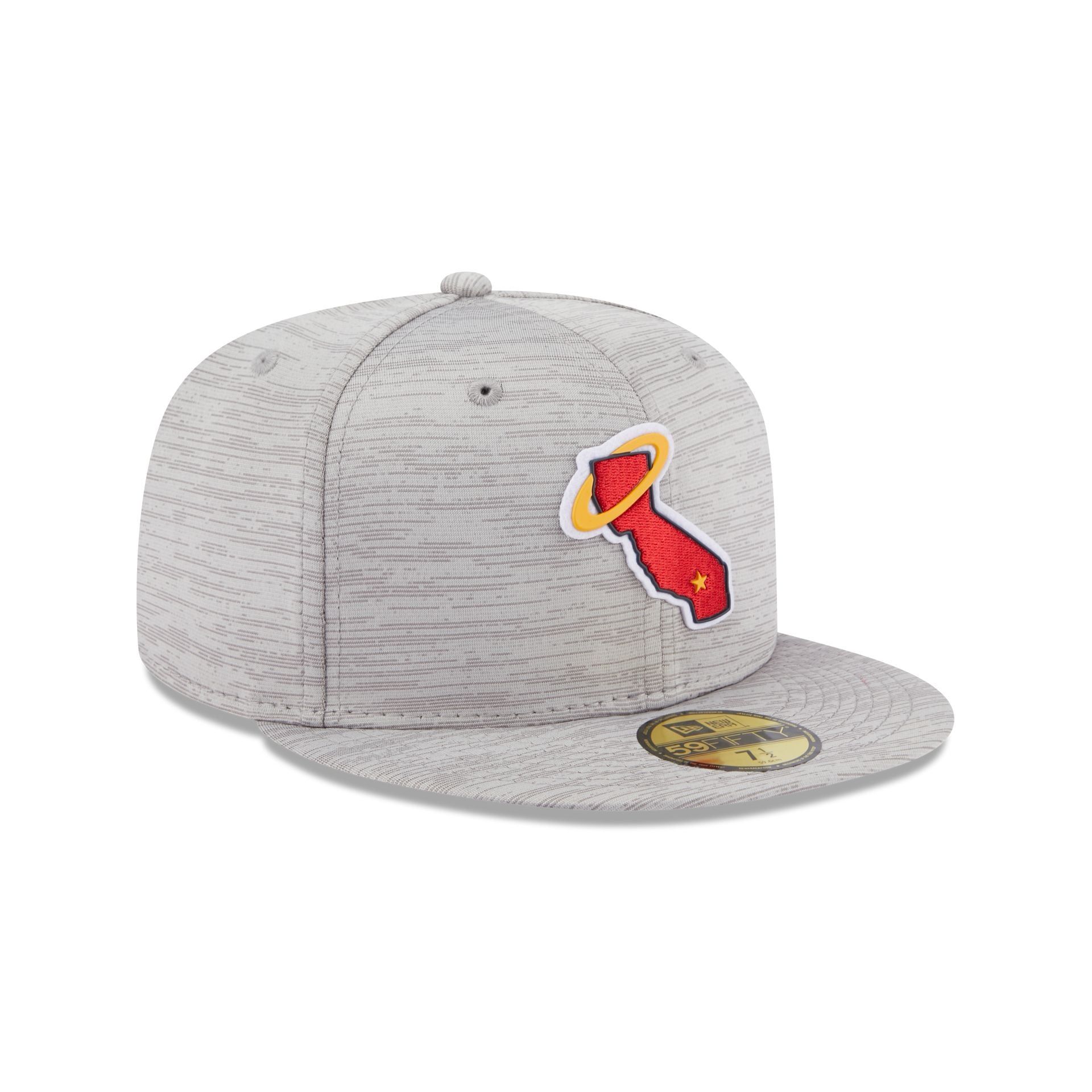 Los Angeles Angels 2023 Clubhouse Gray 59FIFTY Fitted Hat sold by New Era product image thumbnail 3