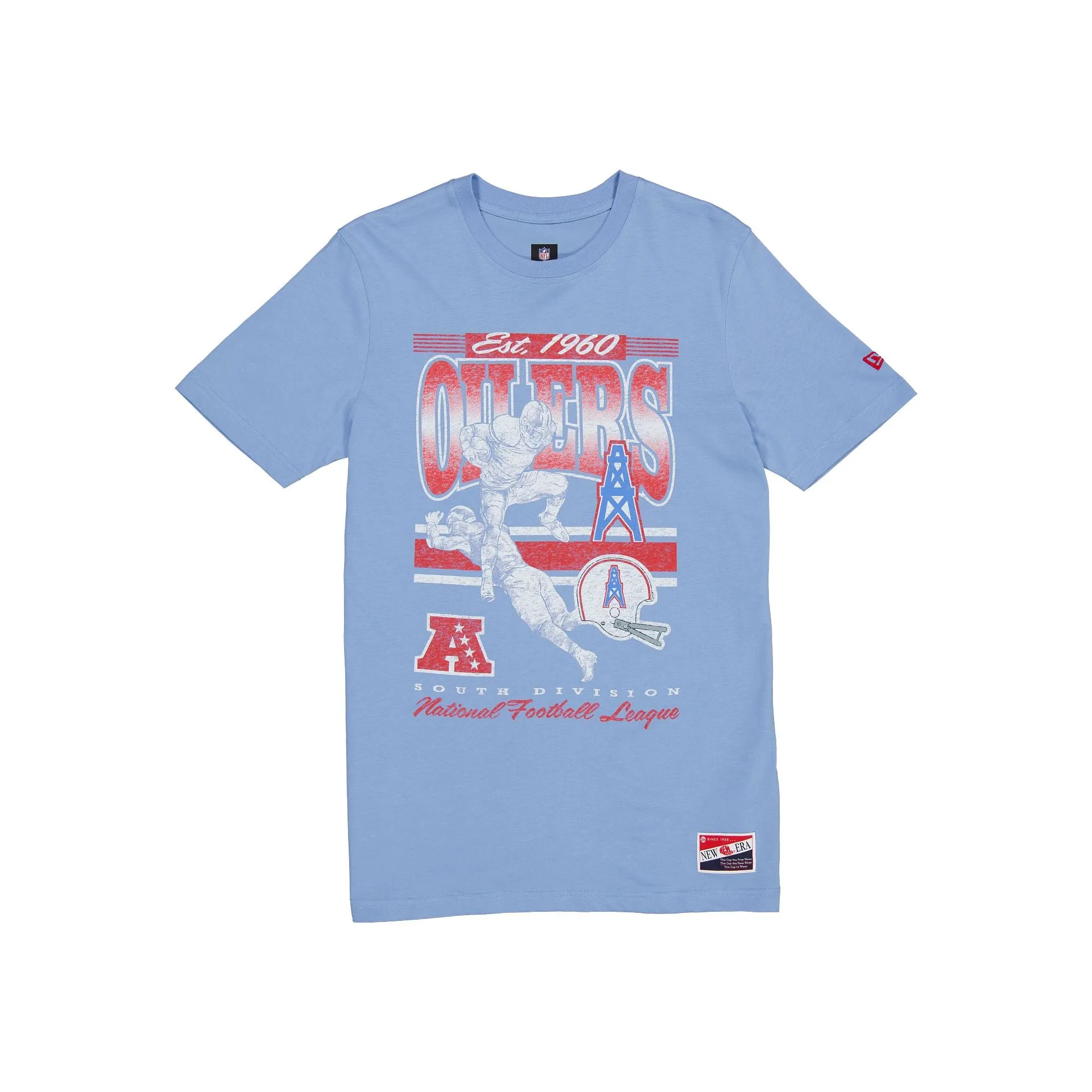 Oilers Throwback Distress T-Shirt sold by New Era