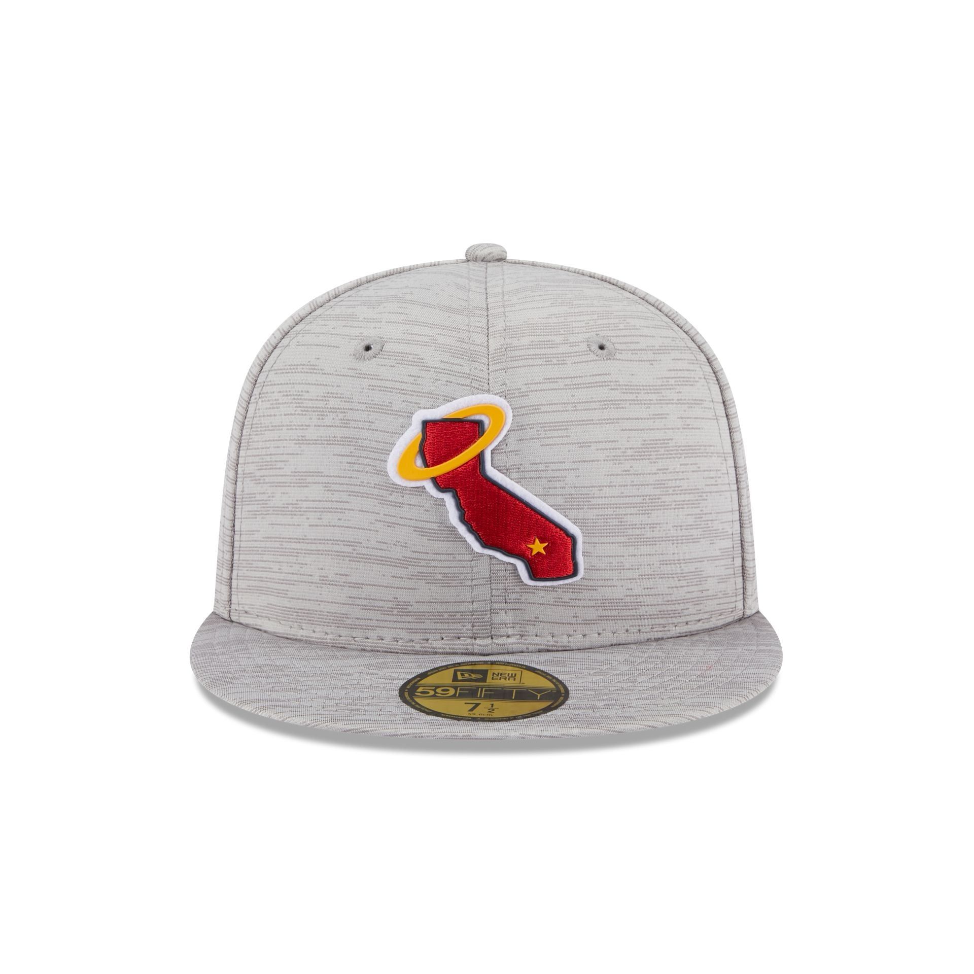 Los Angeles Angels 2023 Clubhouse Gray 59FIFTY Fitted Hat sold by New Era product image thumbnail 2