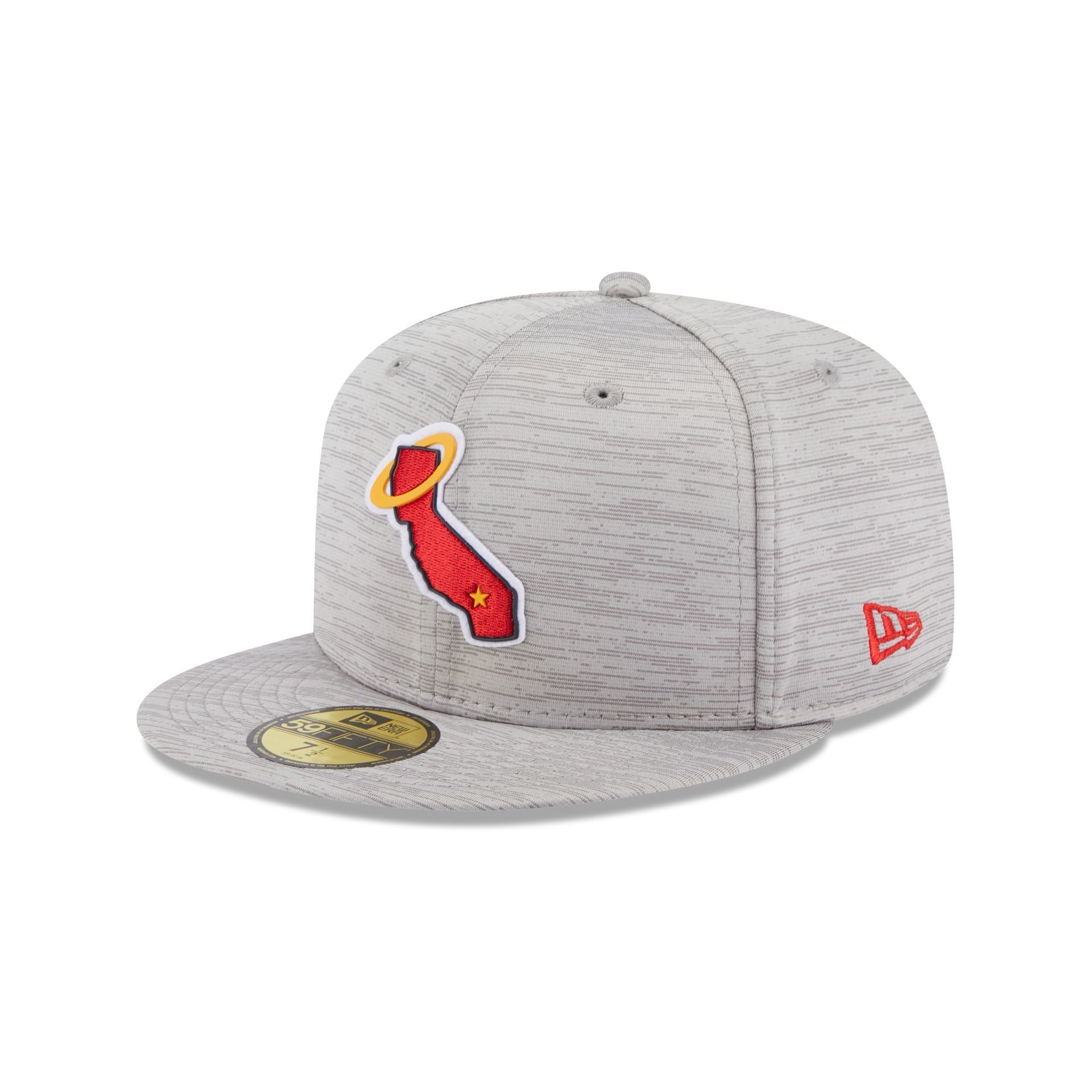 Los Angeles Angels 2023 Clubhouse Gray 59FIFTY Fitted Hat sold by New Era