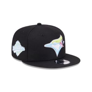 Toronto Blue Jays Color Pack Black 9FIFTY Snapback Hat sold by New Era