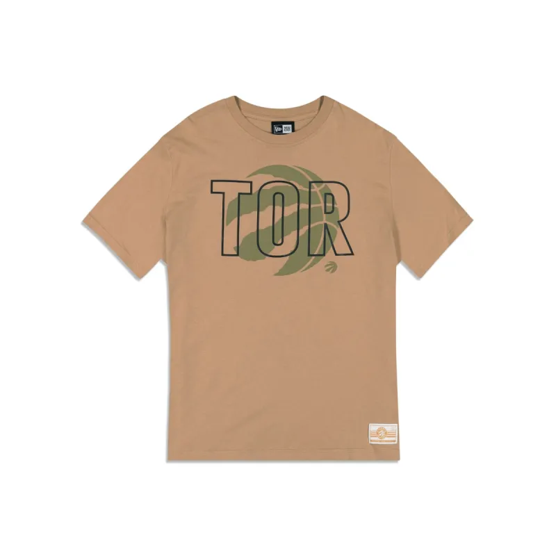 Toronto Raptors 2023 City Edition Tan T-Shirt sold by New Era
