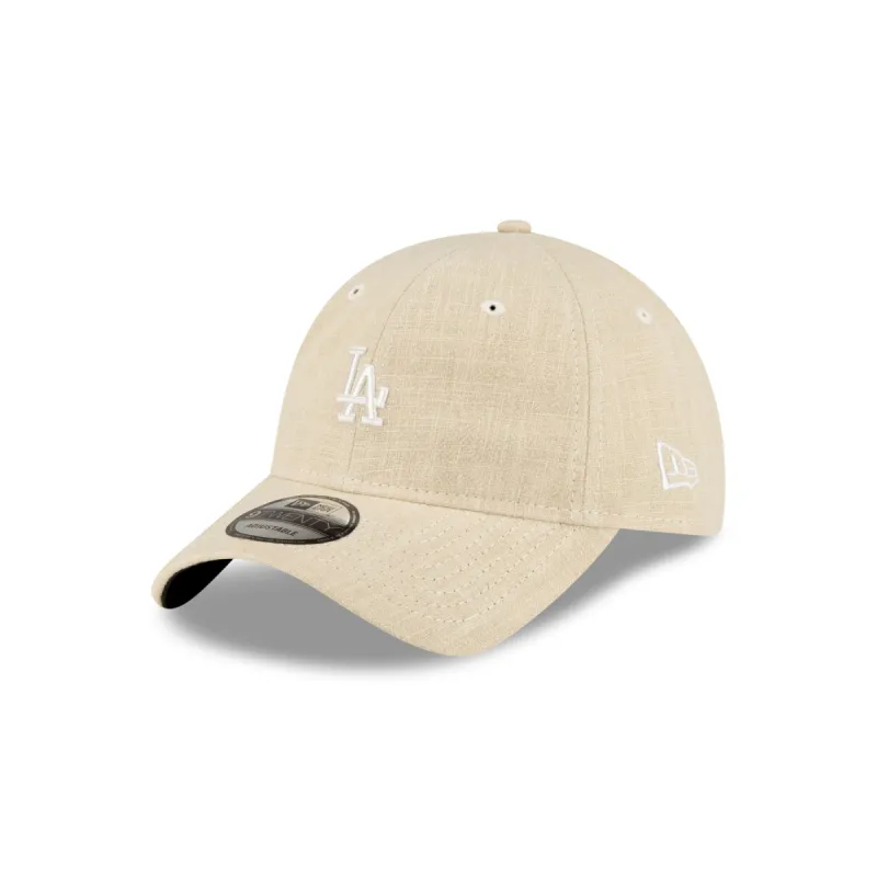 Los Angeles Dodgers Soft Linen Stone 9TWENTY Adjustable Hat sold by New Era