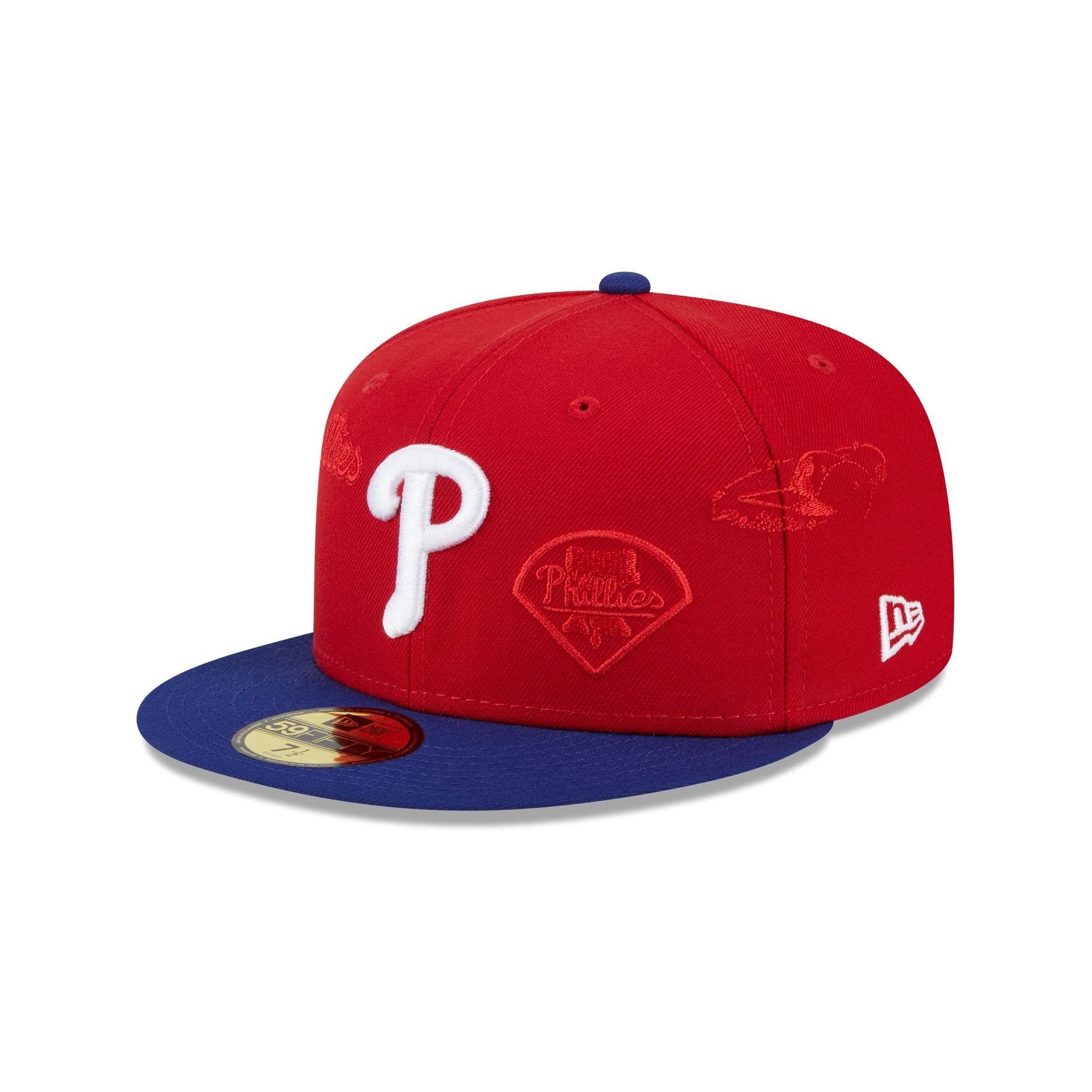 Philadelphia Phillies Multi Logo 59FIFTY Fitted Hat sold by New Era