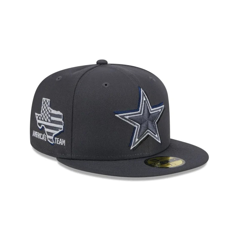 Dallas Cowboys 2024 Draft Gray 59FIFTY Fitted Hat sold by New Era